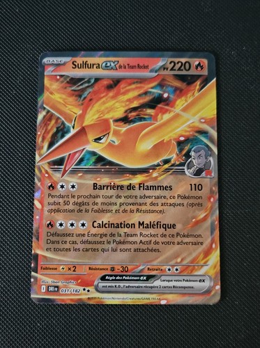 Carte pokémon sulfura - carte,