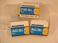 Lot ampoules pour flash photographique - Sylvania AG3b et FB1b