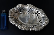 Corbeille vide poche en argent massif . English silver Chester