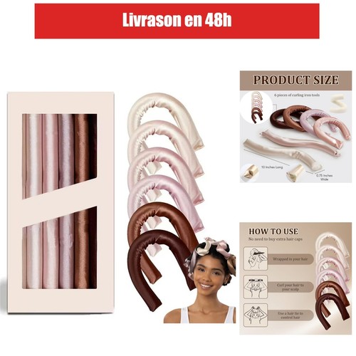 Bigoudis sans chaleur kit - sans,