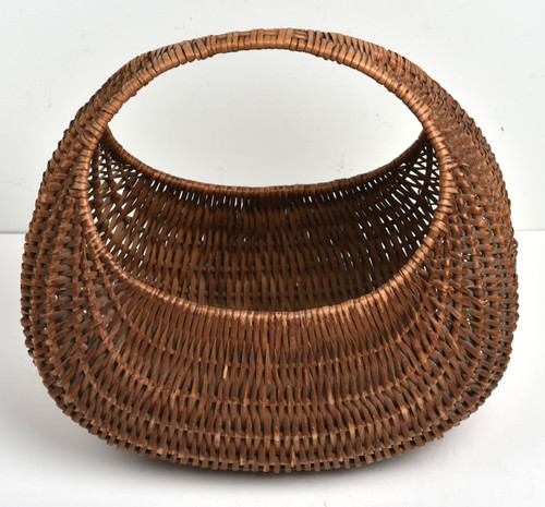 Ancien panier rond osier - panier,