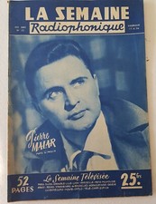 La semaine Radiophonique N°25 juin 1956 Pierre Malar