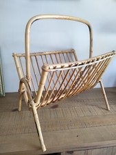 Porte Revues en Rotin / Osier - Vintage - Ancien - Formes Courbés 