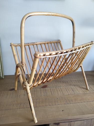 Porte revues rotin osier - revues, en