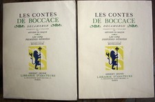 LES CONTES DE BOCCACE - Décaméron - Ill de BRUNELLESCHI- 1934 - 2 vol. en TBE