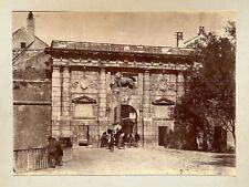 CROTIE Zadar Porte de la Terre Ferme c1895 Photographie Vintage Citrate