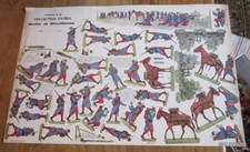 PLANCHE SOLDATS A DECOUPER ARMEE FRANCAISE ~ SECTION DE MITRAILLEUSES / PATRIA