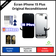 Écran iPhone 15 Plus + kit de réparation + Verre trempé