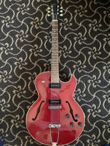 Gibson 135 cherry red used - es-135,