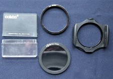 Lot COKIN Filtre polarisant A 164 + porte filtre BX-100 A + 2 bagues 62et 55 mm