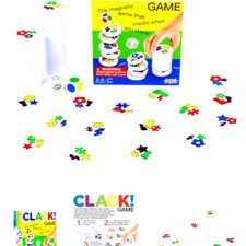 Amigo Games AMI18002 CLACK! Kids Magnetic Stacking Game with 36 Magnets