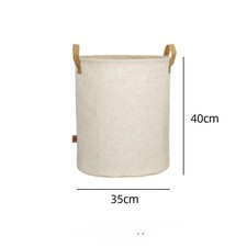 Coton Lin Tissu Blanchisserie Panier Pliable Grand Dirty Vêtements Rangement