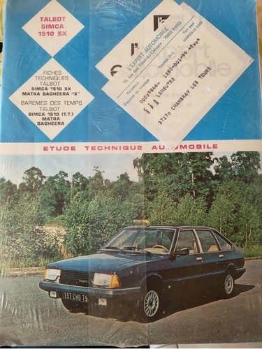 Talbot simca 1510 revue - talbot,