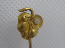 Ancienne épingle à cravate à chapeau plaqué or FIX