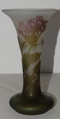 Emile gallé vase decor - , floral