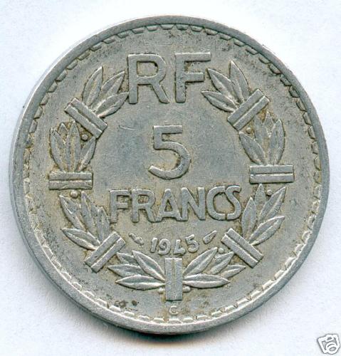 Rare monnaie francs - rare, 5