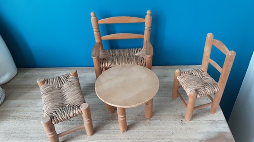 Table bois tabouret - table, en