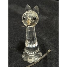 Retired Swarovski Crystal Cat