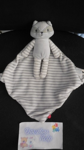 Doudou plat chat renard raton - doudou,