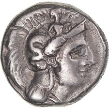 Lucania, Nomos, environ 350-300 av. J.-C., Thourioi, argent, S+, SNG-ANS:1046, HGC:1-1262