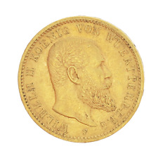 Monnaie Allemagne - Royaume de Wuerttemberg 20 Mark Wilhelm II Or 1894