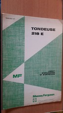 Massey Ferguson tondeuse 218 E