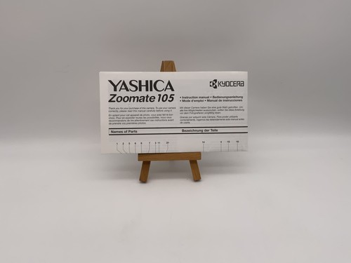 Yashica zoomate 105 manuel - yashica,