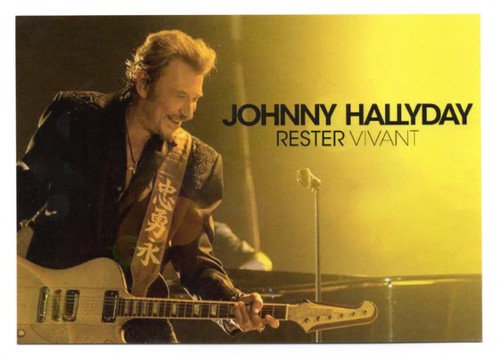 Johnny hallyday carte postale - carte,