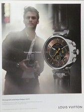 PUBLICITÉ DE PRESSE 2009 MONTRE VUITTON CHRONOGRAPHE AUTOMATIQUE TAMBOUR LV277