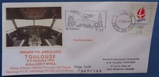 Enveloppe 1er vol Airbus A330 Toulouse, 2 novembre 1992