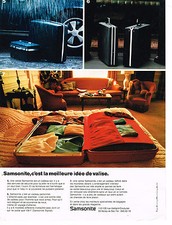 PUBLICITE ADVERTISING 014   1971   SAMSONITE   valises bagages