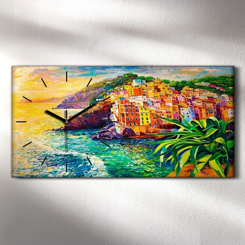 Horloge murale sur - , toile