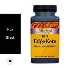 Finition de tranche pour cuir - Fiebing's Edge Kote - NOIR / BLACK