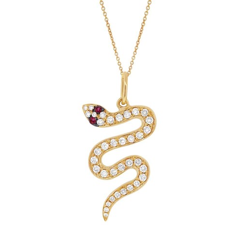 Diamant rubis serpent - diamant,
