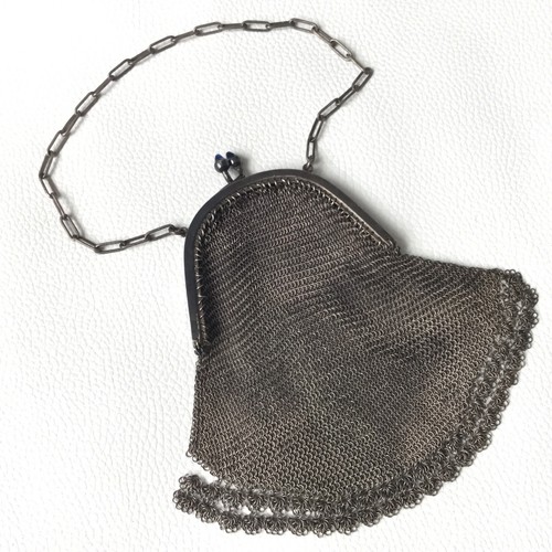 Sac aumoniere métal argent - sac,