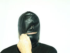 Masque Simili Cuir Noir Et