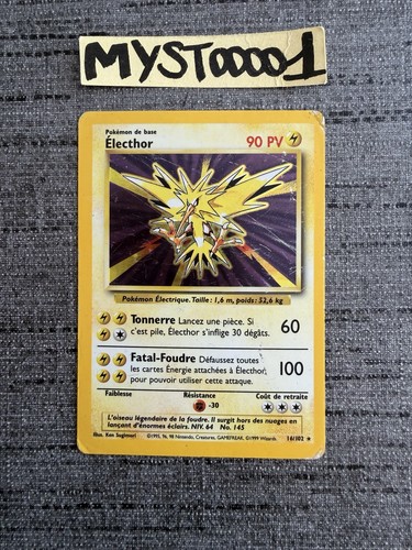 Carte pokémon electhor 102 - carte,