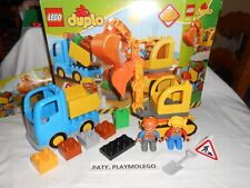 Ref.10812 LE CAMION BENNE ET LA PELLETEUSE - Lego Duplo