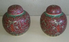 2 Potiches en Porcelaine à