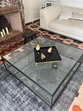 Table basse carrée verre trempé, Sybil