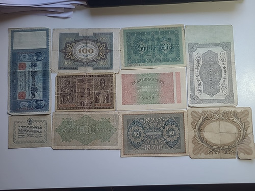 Lot billets allemands - lot, de