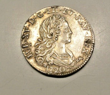 LOUIS XV PETIT LOUIS ARGENT 1720  RARE  SUP  beau portrait !