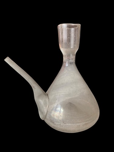 Poron bouteille verre - verre, soufflé