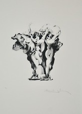 Bernard JOBIN - Estampe originale - Lithographie - Sculpture 2