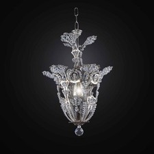 Lustre Cristal Et Feuille