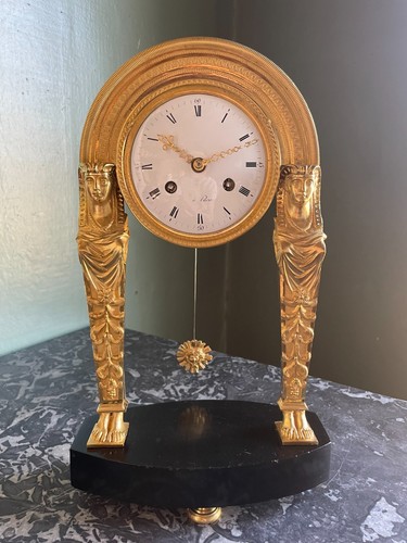 Pendule bronze directoire ht - bronze,