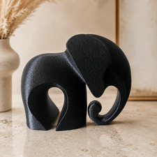 Éléphant Noir Design 15 cm