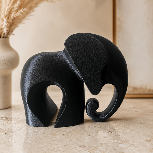 éléphant noir design cm - noir,