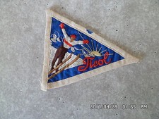 DRAPEAU FANION ancien Automobilia Caravane TIROL  11cm  K11