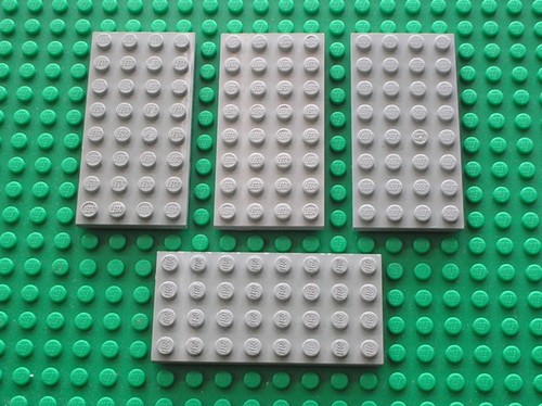 Lego oldgray plate - x,